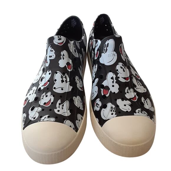 Native Jefferson Disney Mickey Mouse Mens 10 Adult Water Shoes Slip On Sneakers - Picture 4 of 10